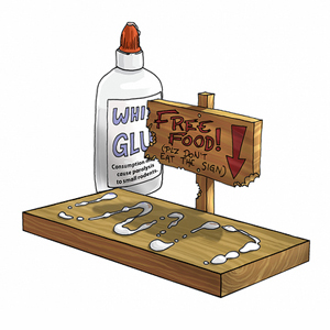 Glue mouse trap