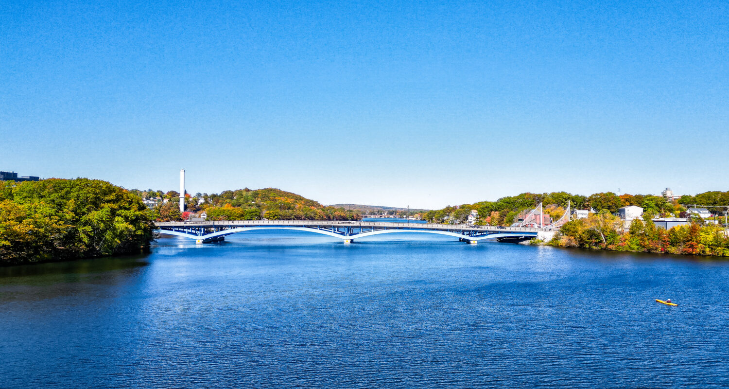 Kenneth F. Burns Memorial Bridge over Lake Quinsigamond separating Worcester, MA and Shrewsbury, MA on Route 9, historical regatta races on the lake, local pest control pest elimination exterminator services in Worcester County, massachusetts.